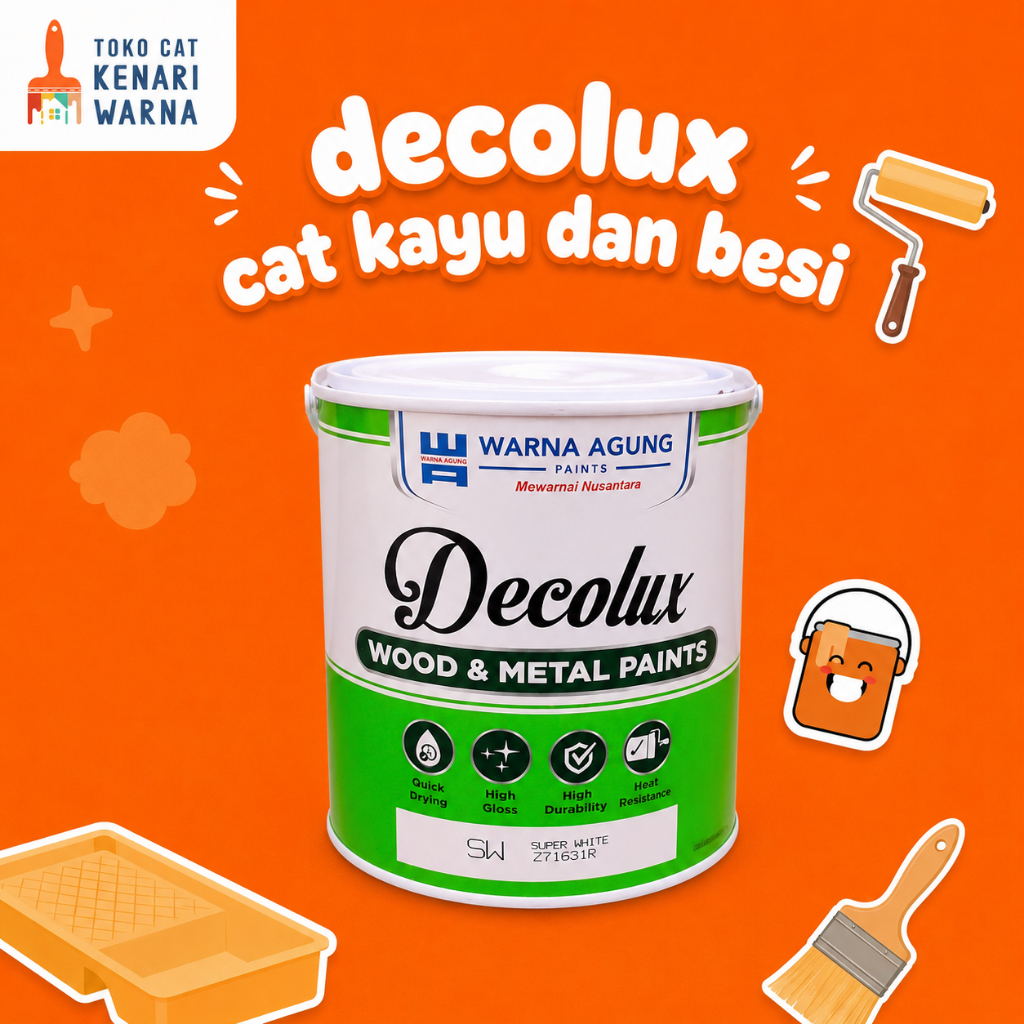 Decolux Wood & Metal Paint - Cat Kayu & Besi- 1 lt