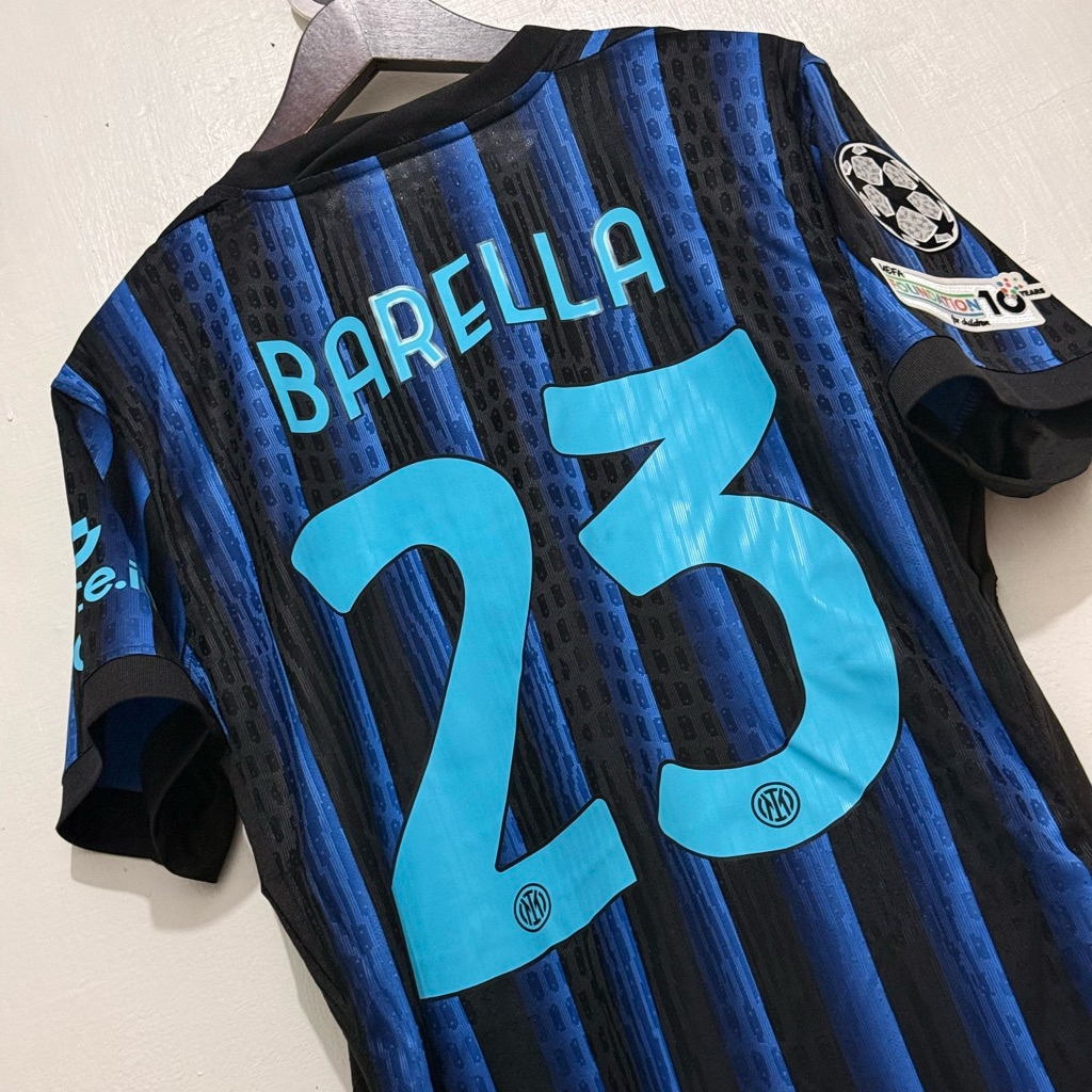 JERSEY INTER MILAN HOME PLAYER ISSUE 2025/2026 SHORTSLEEVE - BARELLA