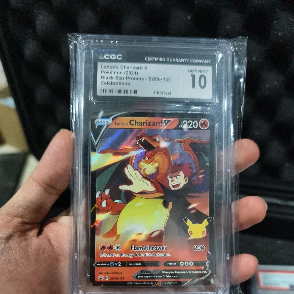 CGC 10 Lance's Charizard V SWSH133 Celebrations Promo Pokemon Card