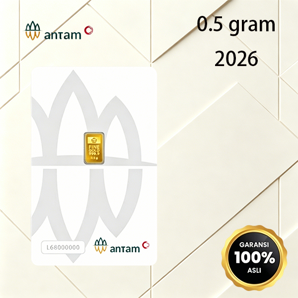 Antam 2026 0.5 Gram Micro Gold Logam Mulia