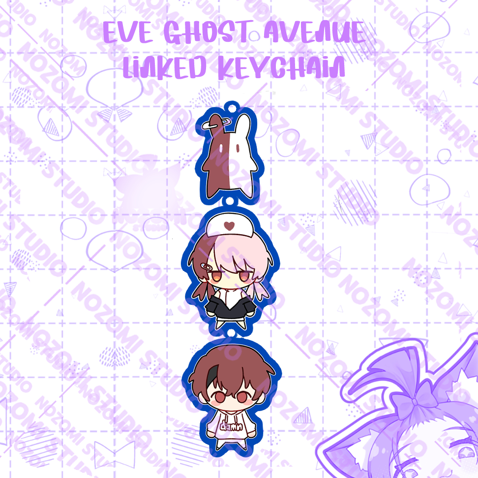 Keychain Akrilik / Gantungan Kunci Linked EVE UTAITE GHOST AVENUE