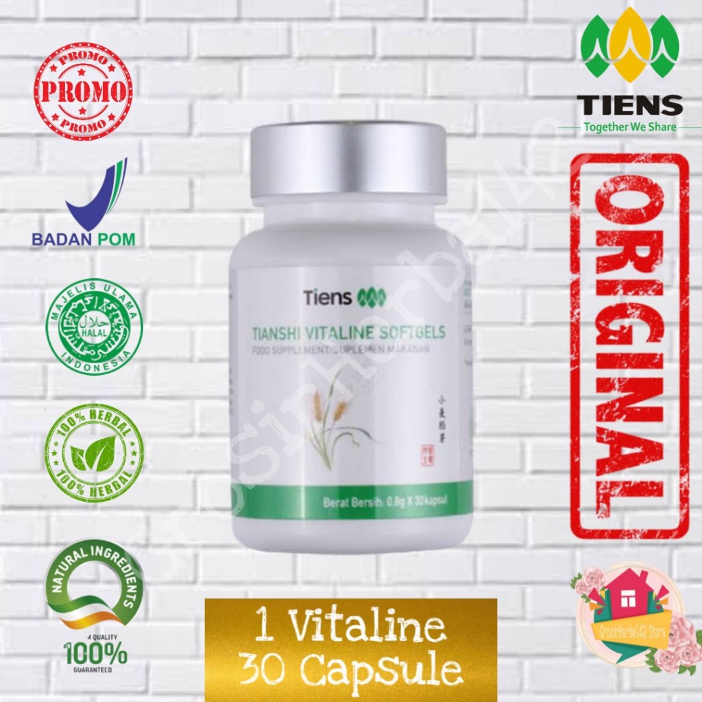 vitaline softgels kolagen pemutih kulit isi 30 kapsul segel
