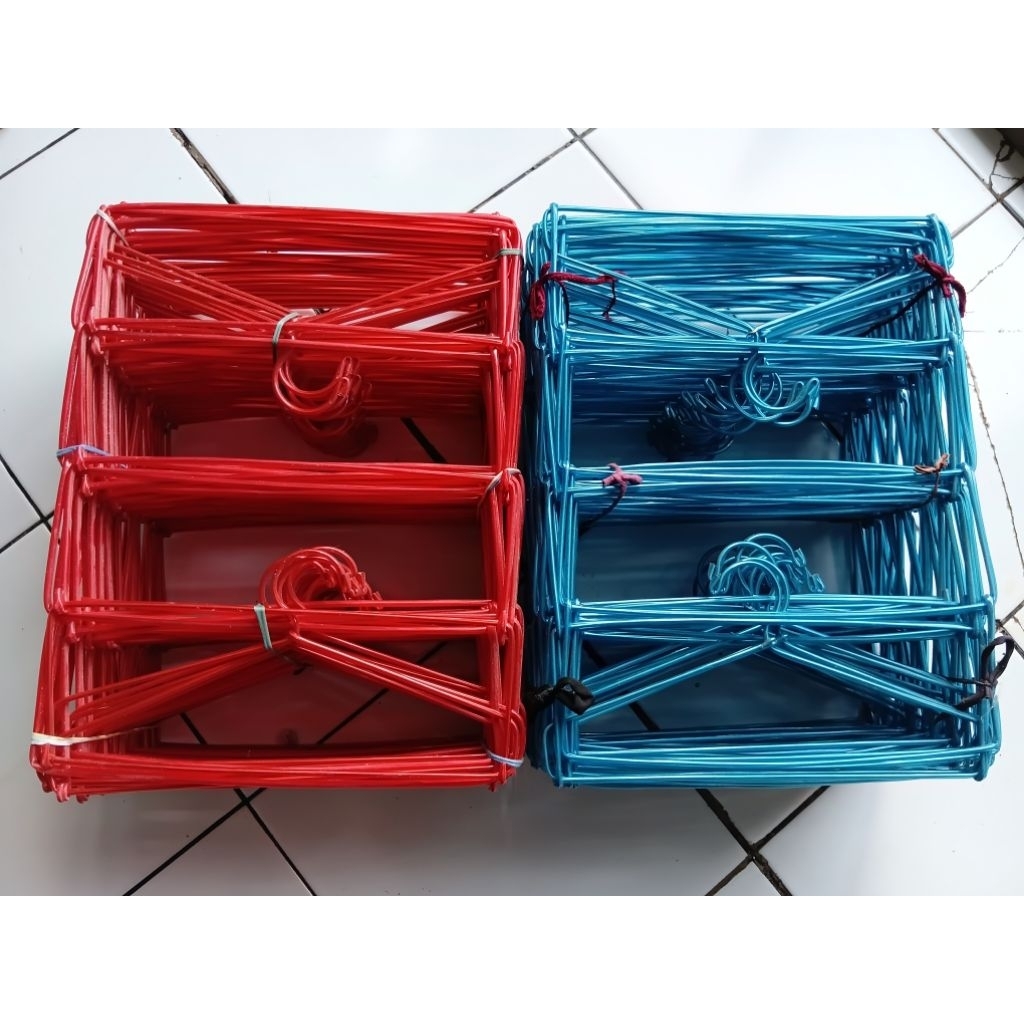 HANGER GANTUNGAN JILBAB 5 SUSUN KAWAT BESI TEBAL