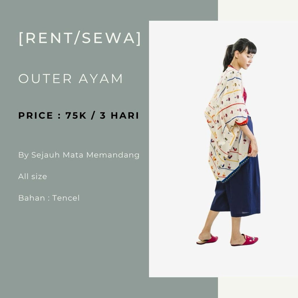 Sejauh Mata Memandang - outer ayam SMM - outer batik - outer murah - outer cantik - Preloved sejauh 