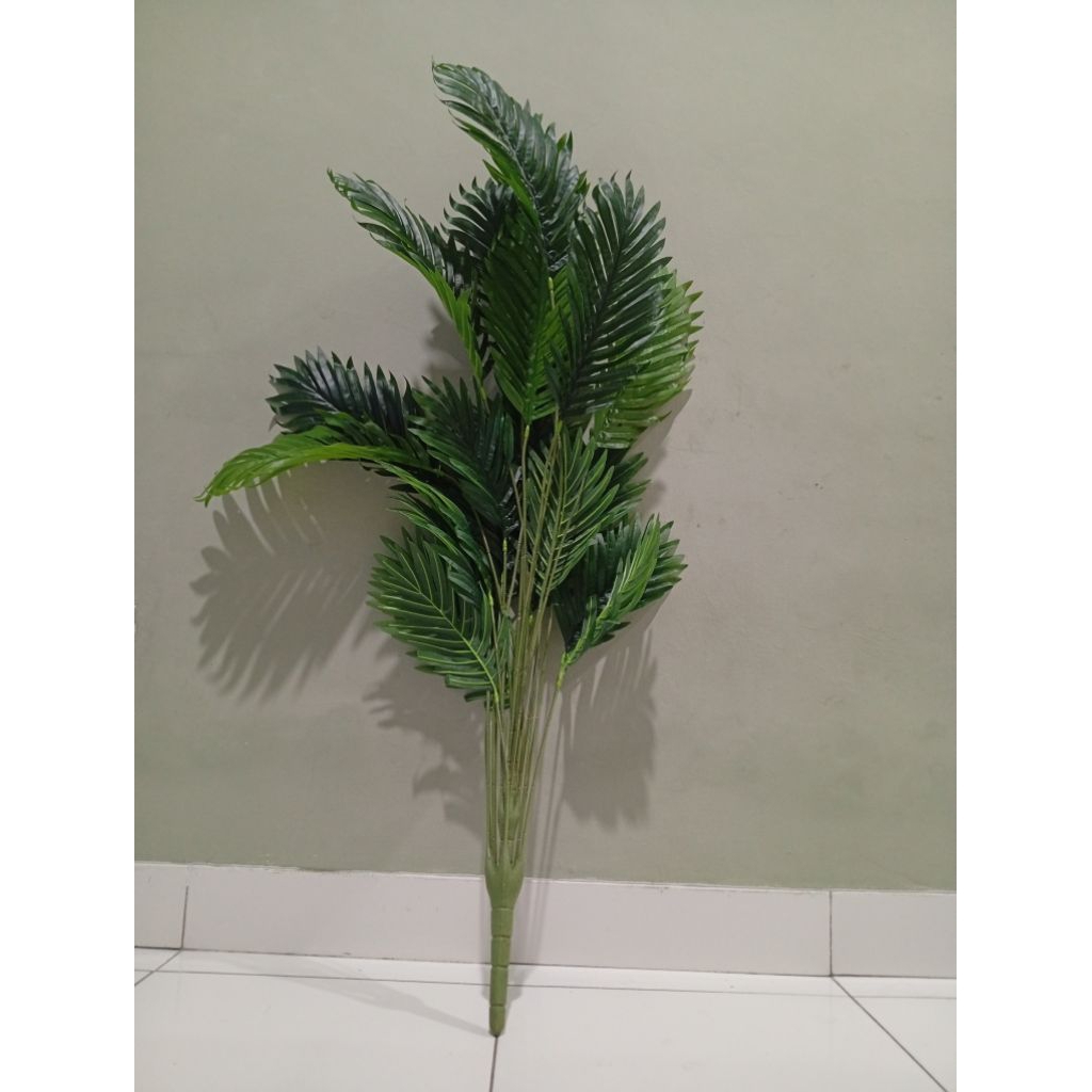 paket pohon palem dan pot tinggi, artifisial pohon palem, bunga palsu, tanaman hias, bunga plastik, 