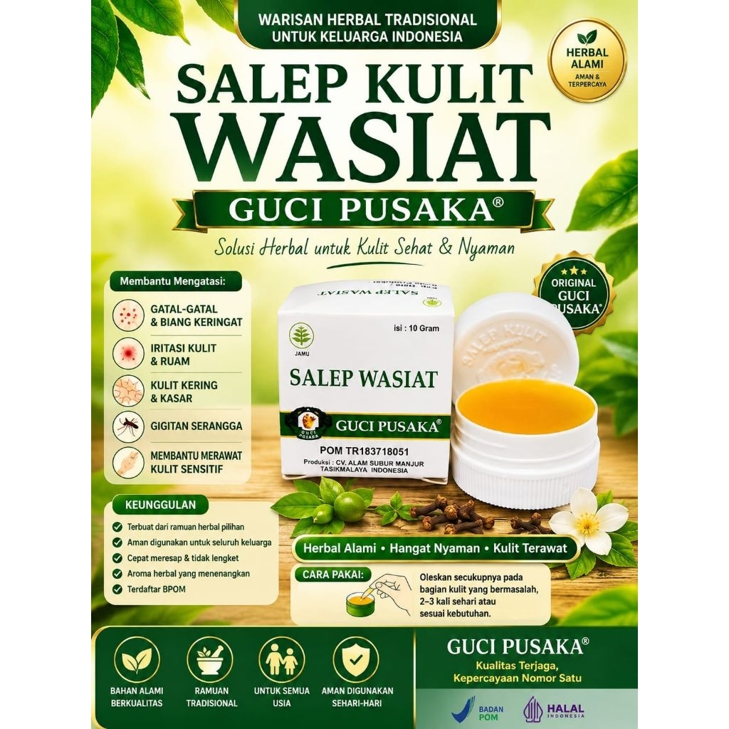 Salep Kulit Wasiat Guci Pusaka Original 10gr