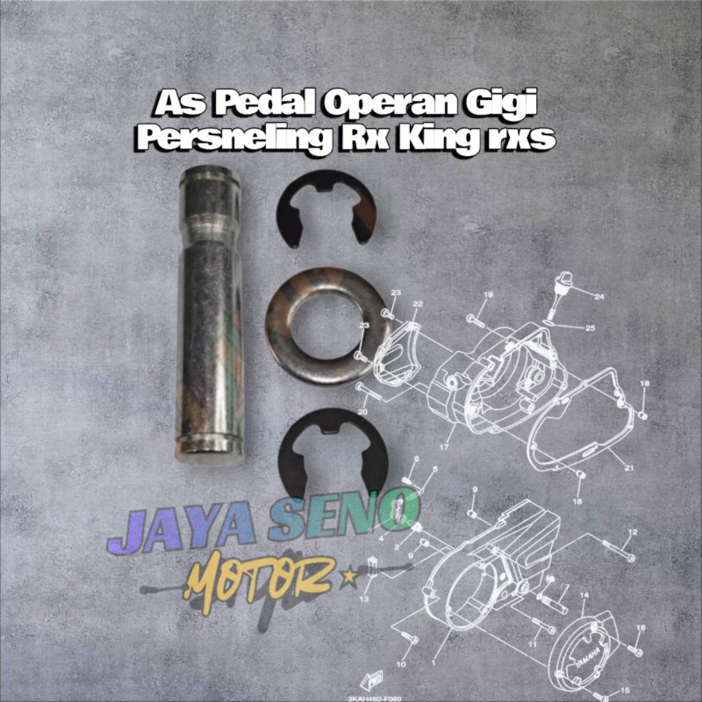 As Pedal Operan gigi dudukan pedal persneling rx king set ring + clip pengunci