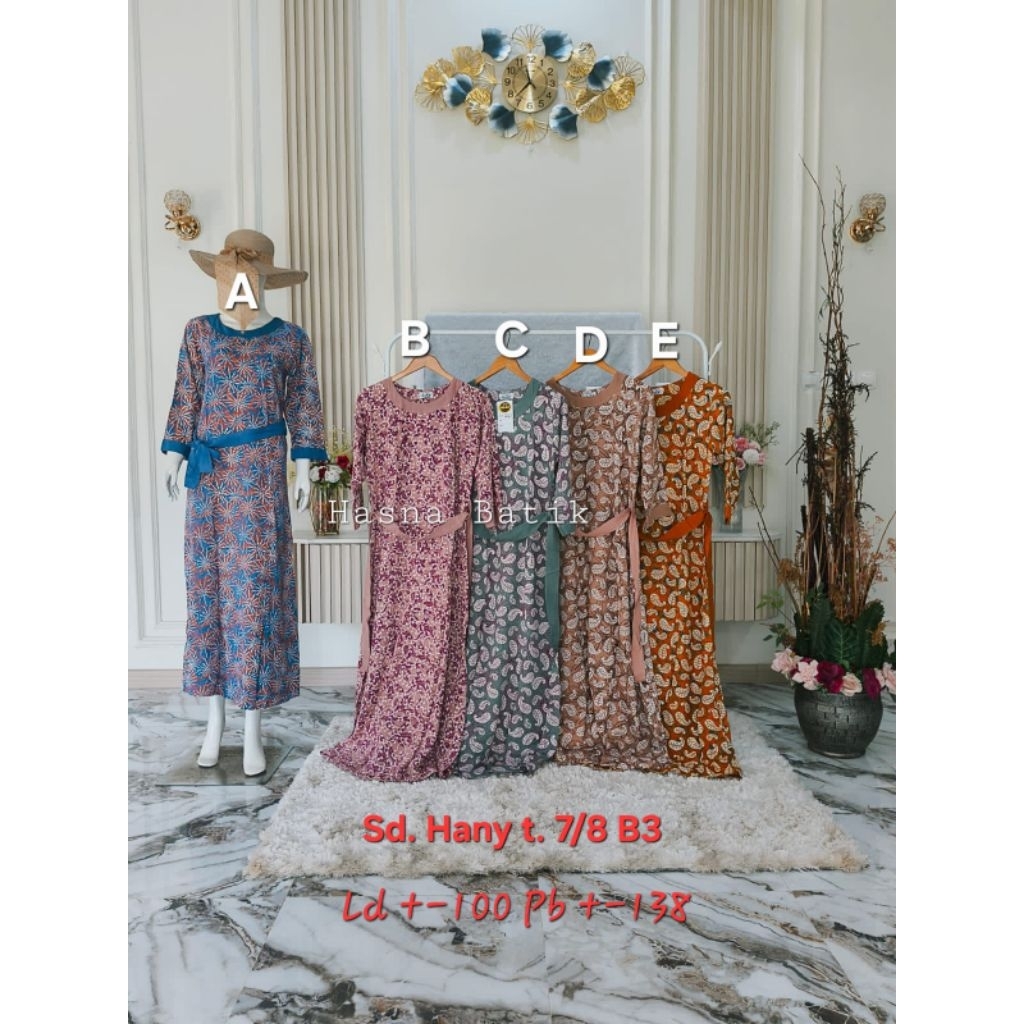 Daster Luza (Sd. Hany t.7/8 B3) Batik Pekalongan