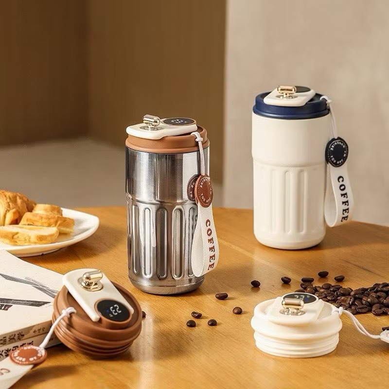 GELAS TUMBLER STAINLESS STEEL SUS 316 DENGAN INDIKATOR SUHU / GELAS TUMBLER TAHAN PANAS DINGIN