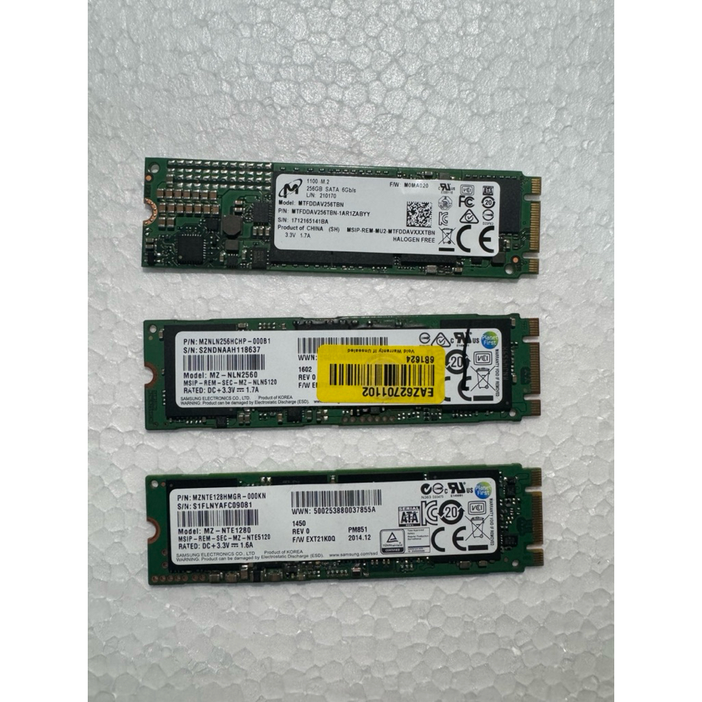 SSD SATA M.2 256gb bekas unit only