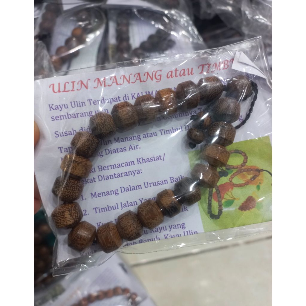 GELANG KAYU ULIN MANANG ASLI KALIMANTAN