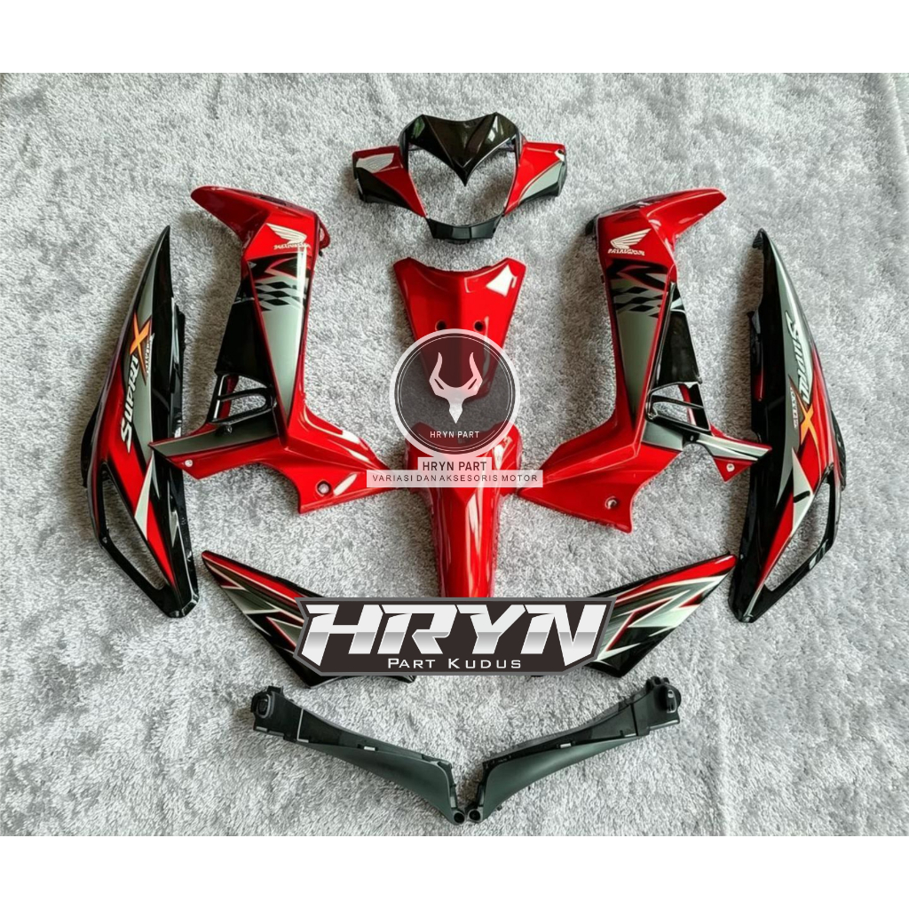 cover bodi supra x125 custom premium - cover bodi supra x125 - bodi set supra x125 - bodi set supra