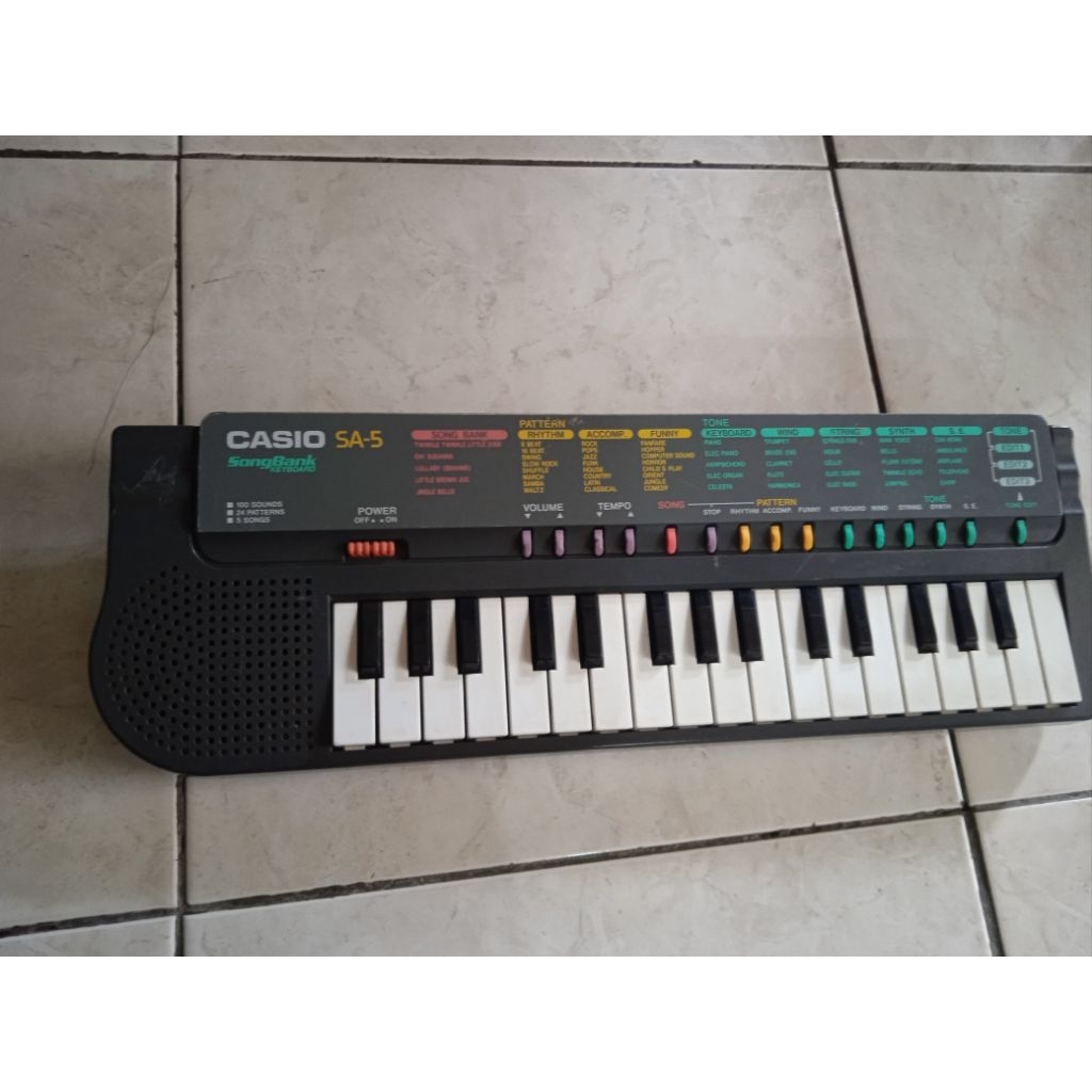 piano Casio keyboard casio sa5 bekas normal