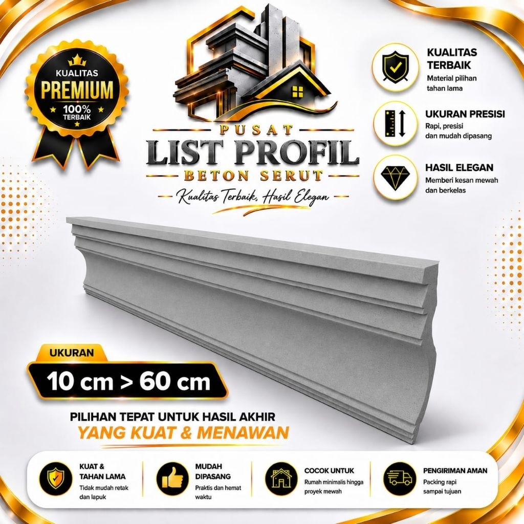 Lisplang Profil Beton List Profil Tempel List Tempel Profil List Cantol Tempel Beton Profil Tempel B