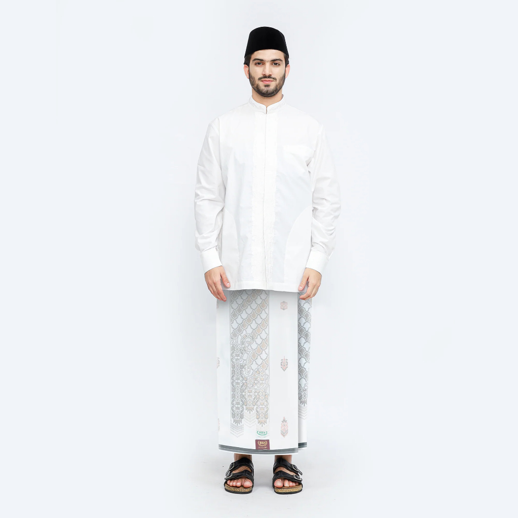 Sarung BHS Excellent Super Gold E58 JGQ Putih Gold