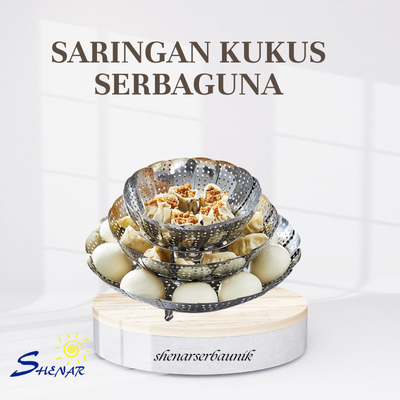 Kukusan Stainless Panci Kukusan / Kukusan Lipat Stainless Perlengkapan Dapur