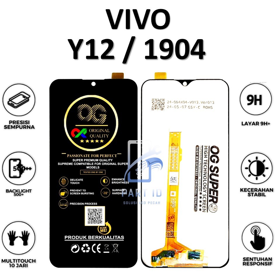 LCD TOUCHSCREEN VIVO Y12 / 1904 ORIGINAL 100% FULLSET