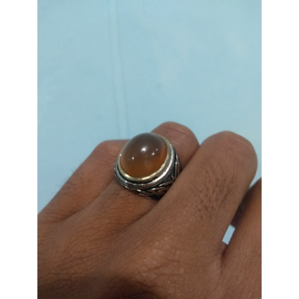 Cincin Akik Natural Limau Manis Sankist