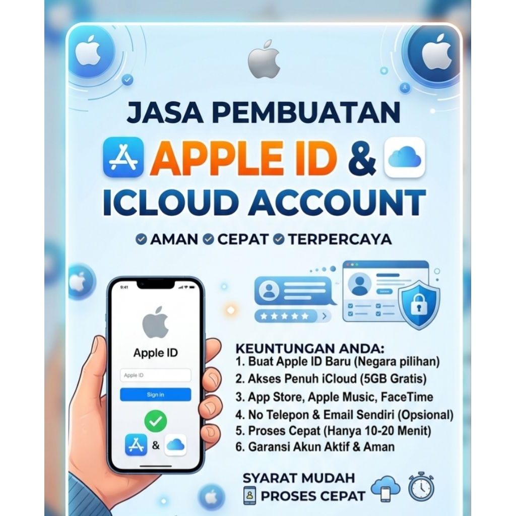 Jasa Pembuatan Akun Apple ID