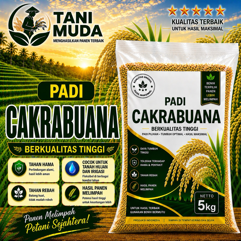 PADI UNGGUL CAKRABUANA 04 KEMASAN 5KG