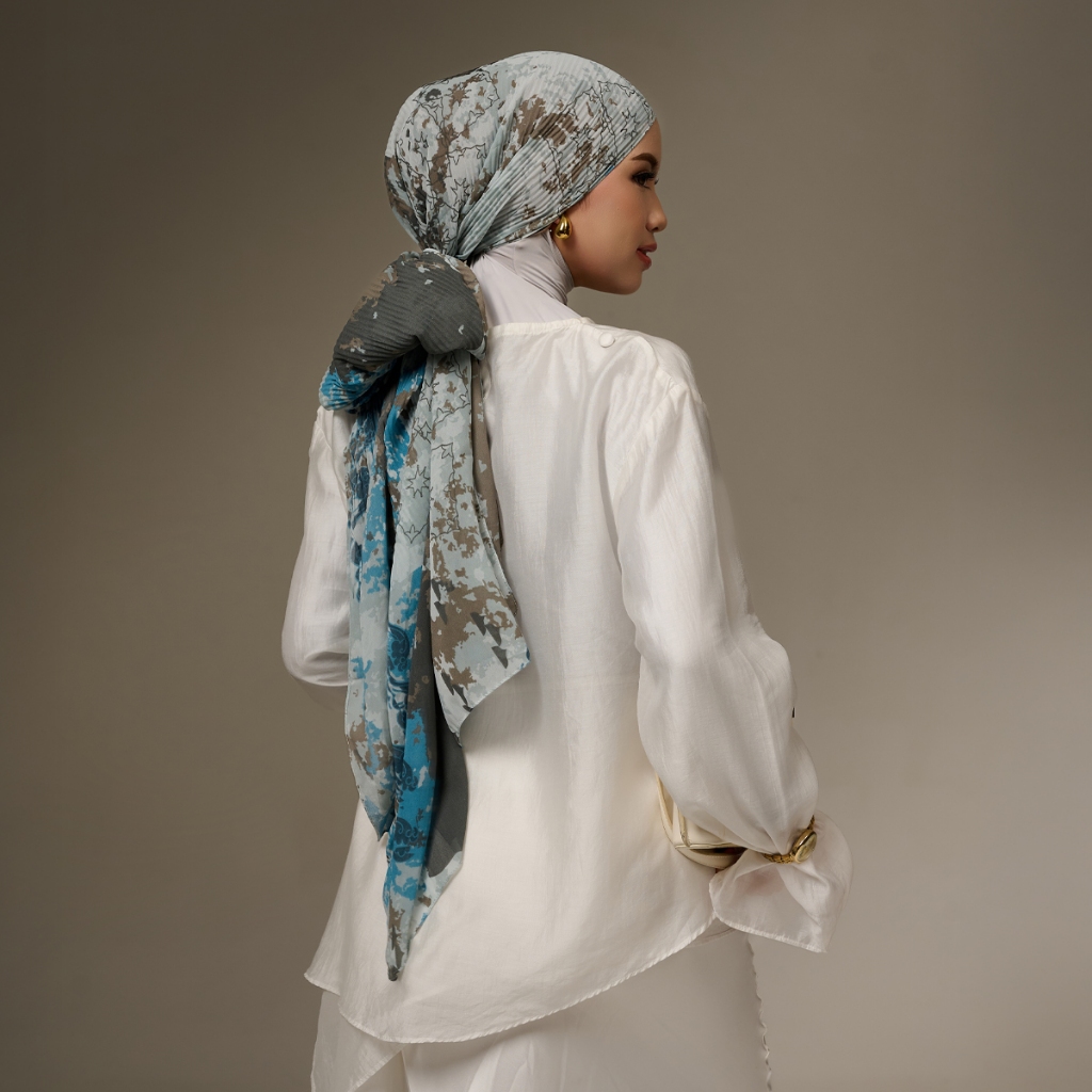 ZM Zaskia Mecca - Chasya Sky Pashmina Plisket - Jelita Indonesia - Edisi Lamun Ombak
