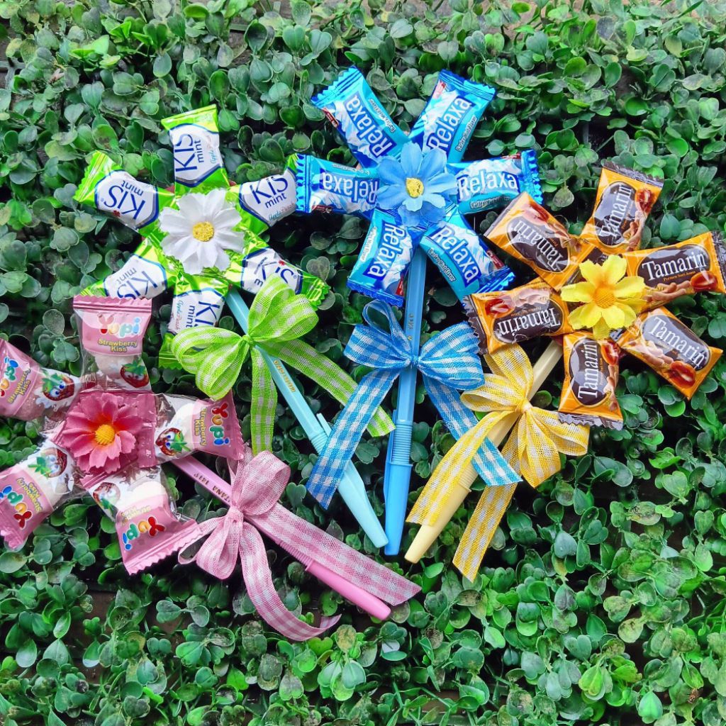 (READY) Bucket Permen Kecil/Pulpen Permen/Permen Bunga/Permen Bucket/ Bucket Permen Mini/Mini Gift S
