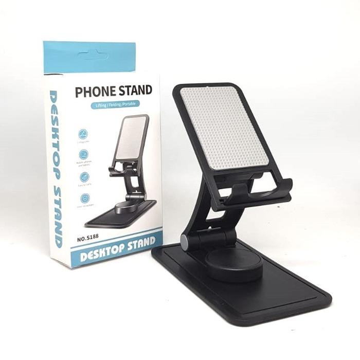DC Stand Holder HP Tempel Phone Stand Desktop Portable Serbaguna | Penyangga Lipat HP