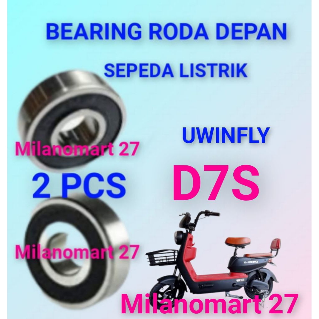 bearing roda depan sepeda listrik uwinfly D7S laker klahar roda depan sepeda listrik uwinfly D7 S