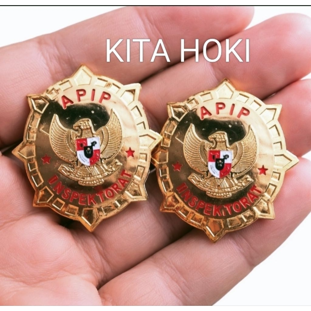 PIN LENCANA APIP INSPEKTORAT (magnet) TERBARU