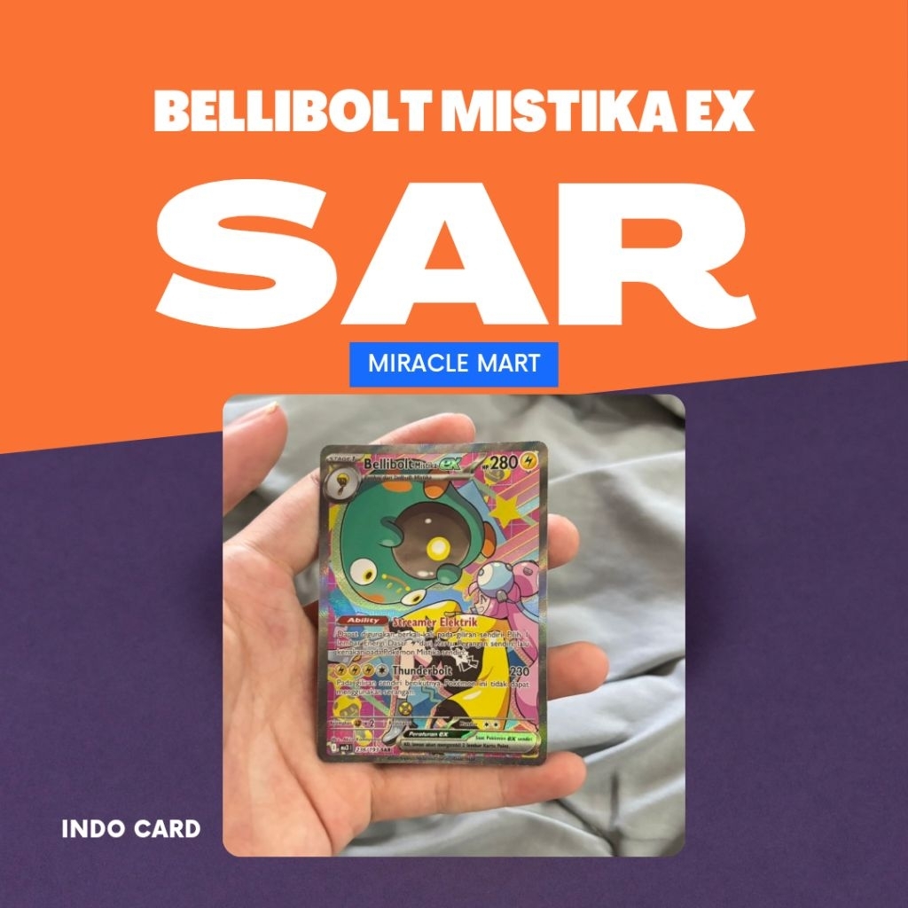 Kartu Pokemon Bellibolt Mistika EX SAR 236/193 INDO