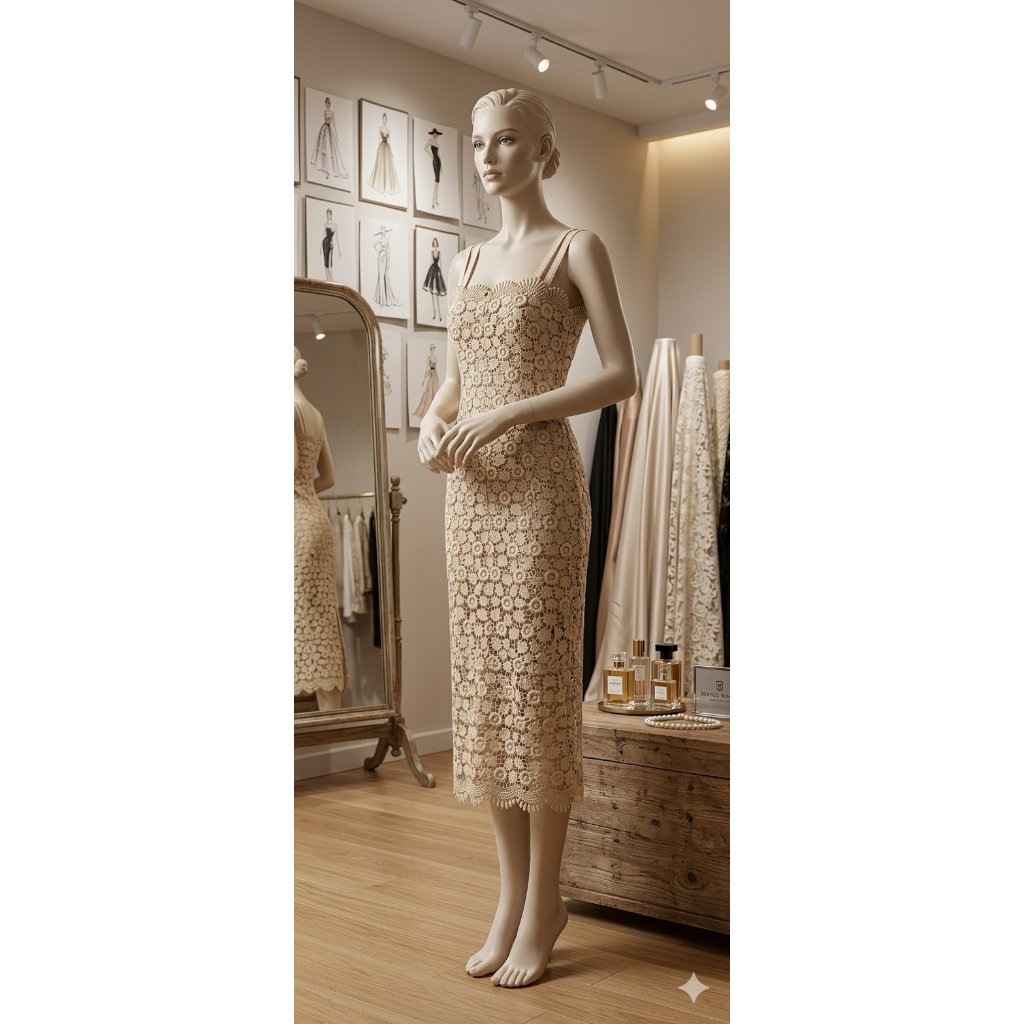 Dress Brokat Size S (Bekas pakai pribadi)