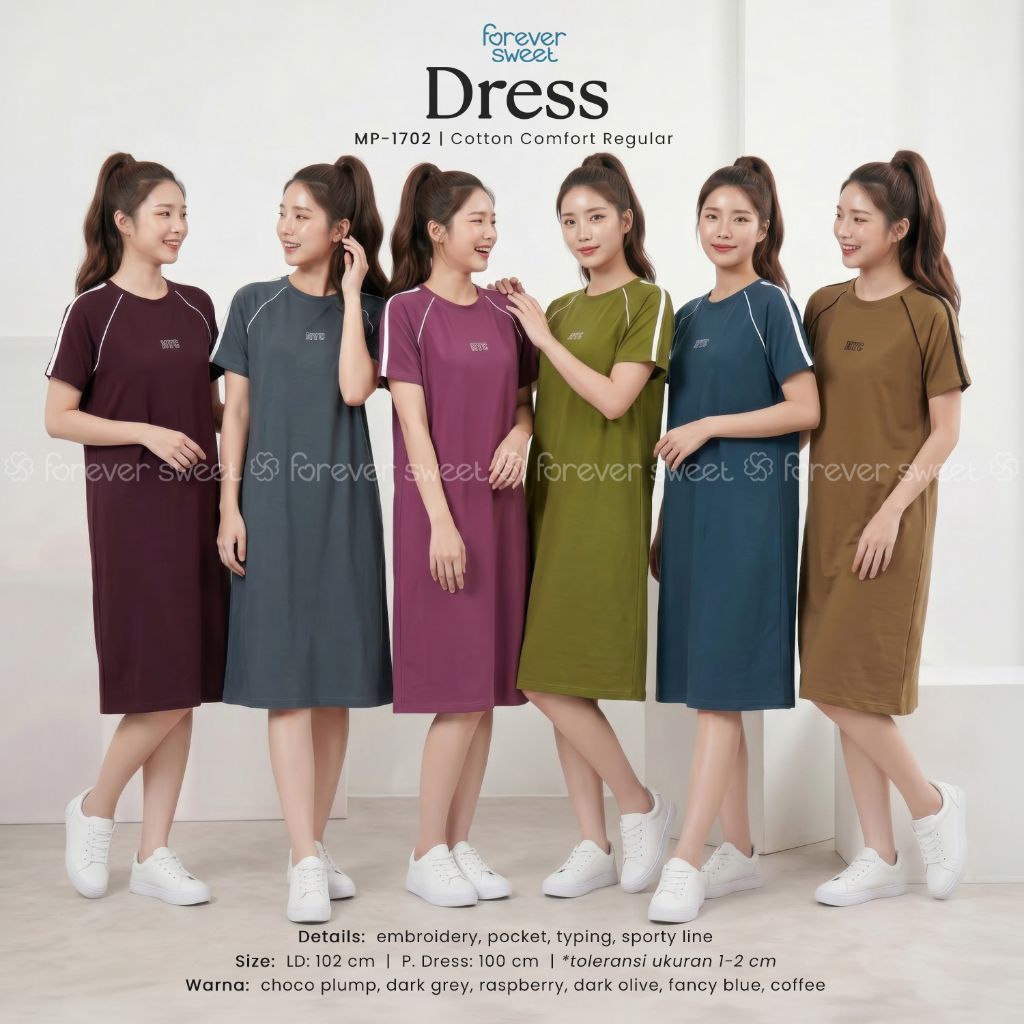 Forever Sweet - Dress Cotton Comfort MP - 1702 - Dress Forever Sweet Terbaru