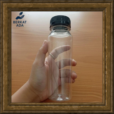 Botol Plastik Kale 250ml Bulat Tebal / Botol Almond Botol Minuman / Botol Madu