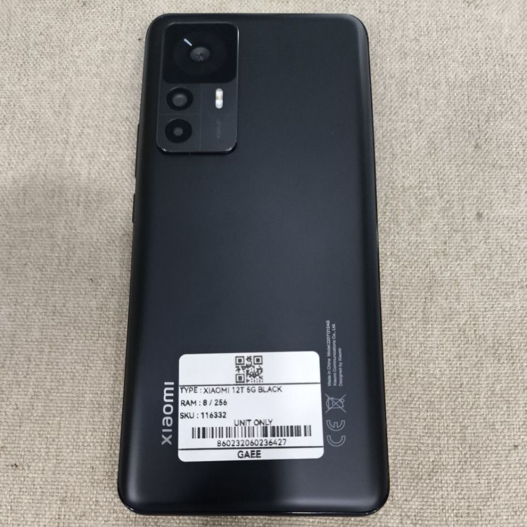 Handphone second bekas Xiaomi 12T 5G 8+256GB original