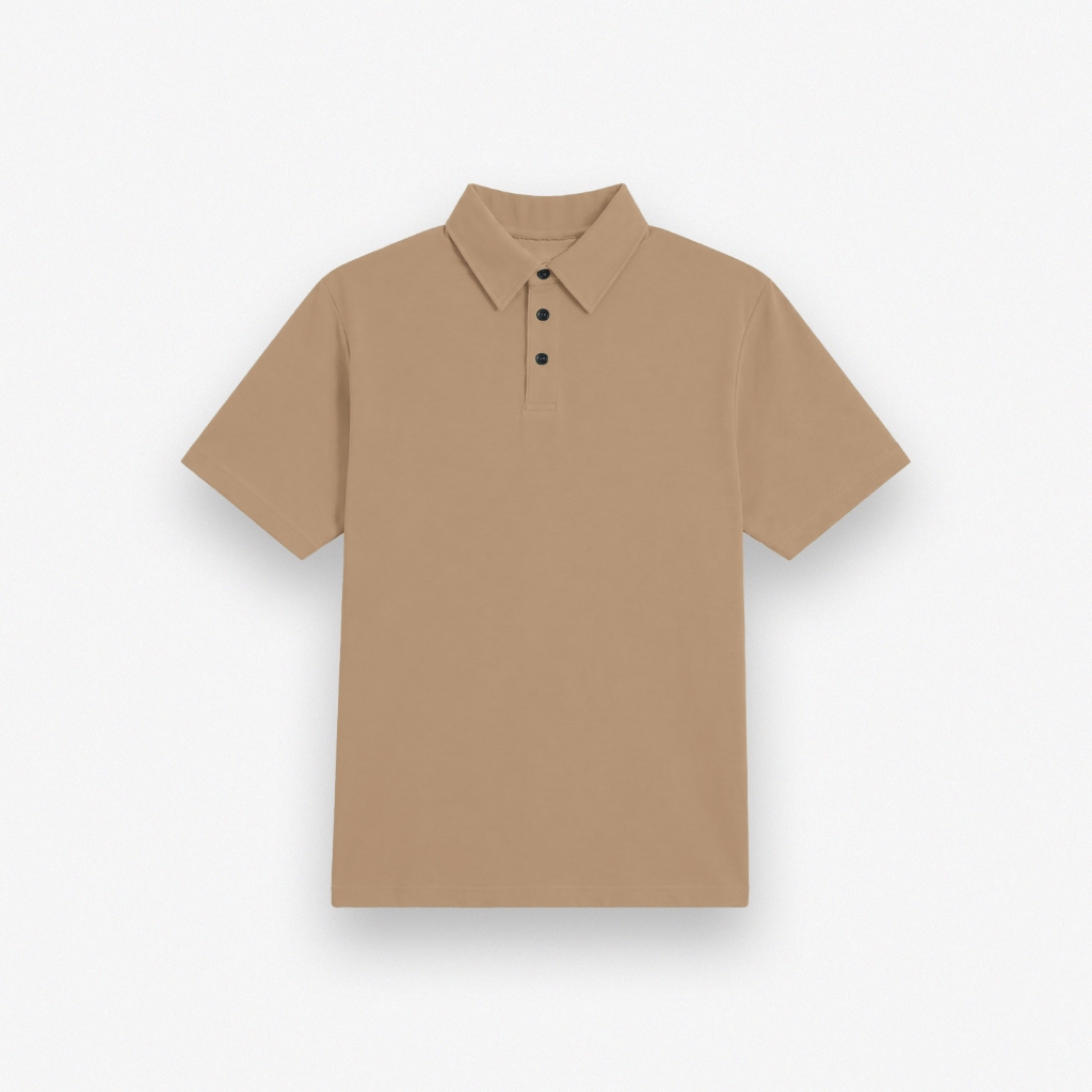 KAVAKOTZ - Elric Kaos Polo Pria | Coklat Susu