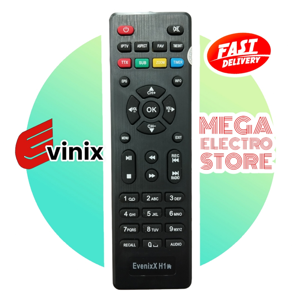 Remote Remot STB EVINIX DVB-T2 H-1