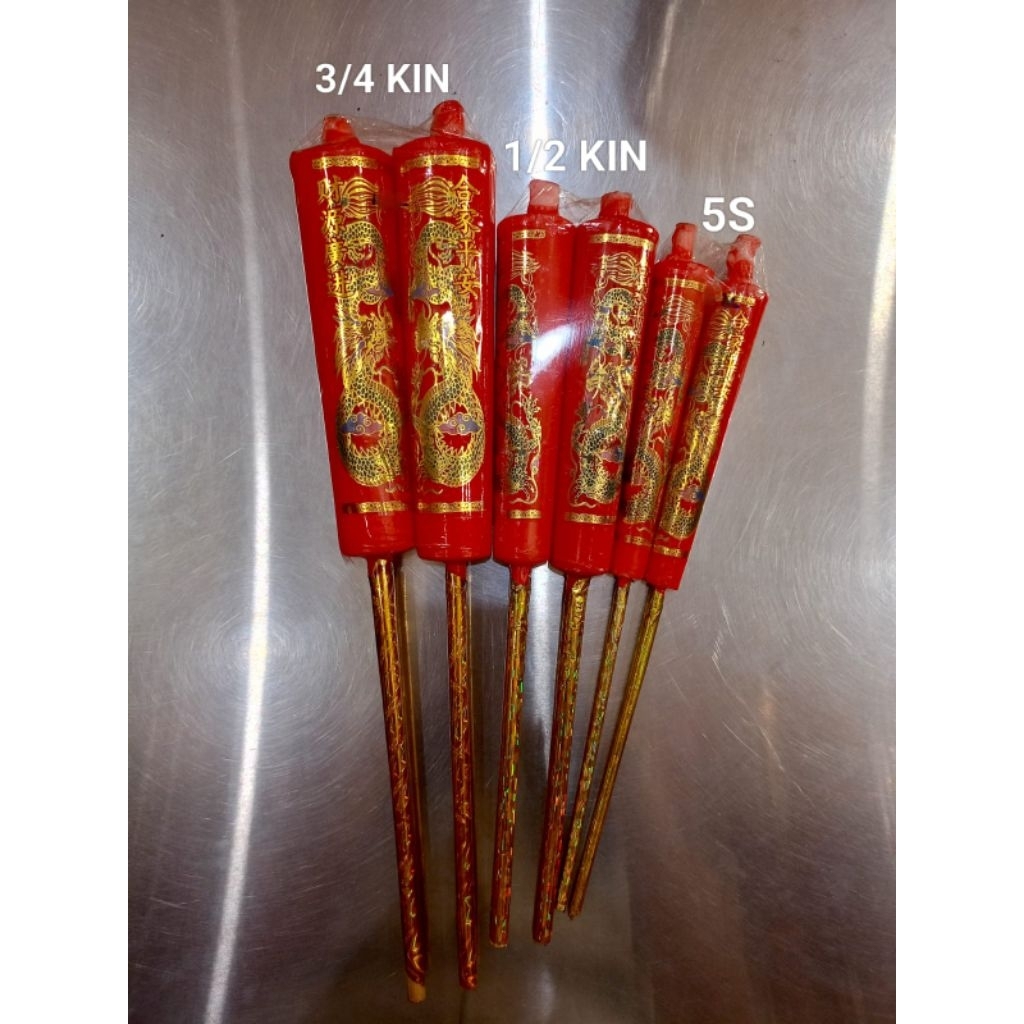 [LILIN] Lilin Kaki Naga 3 Ukuran/Lilin Kaki Naga 1 Pasang/Lilin Kaki Naga Merah 2 Batang/Lilin Kaki 