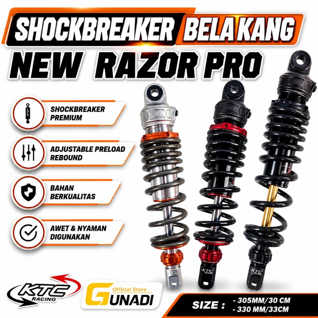 Shockbreaker  Sok Matic Single KTC NEW Razor PRO Double Click Vario Beat  Mio J Fino Original