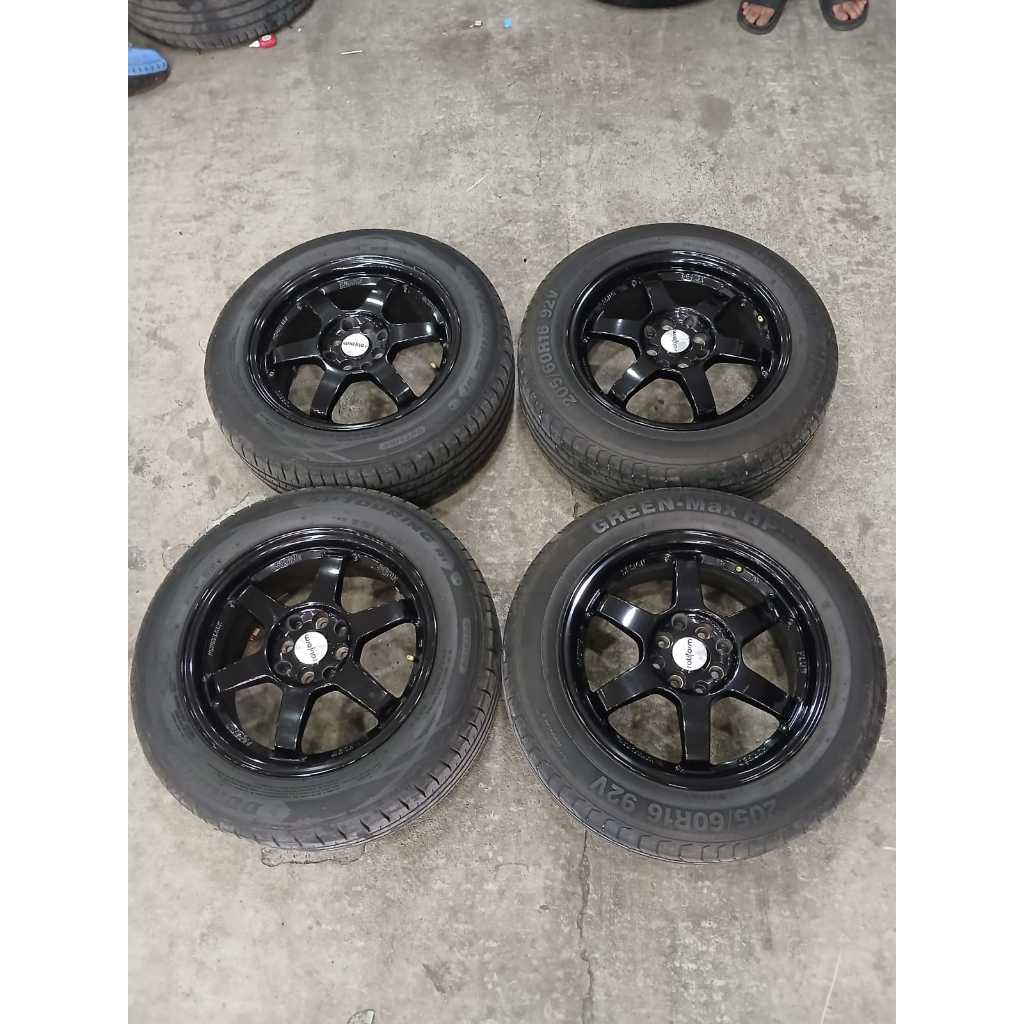 VELG SECOND TE37 R16 PCD 4X100 4X114+BAN 205 60 RING 16 RAIZE ROCKY JAZZ DLL