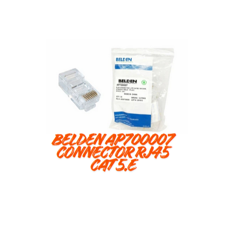 belden cat 5e konektor @50bh / konektor RJ45 belden cat5e / RJ45 cat 5/  Belden AP70007 Konektor RJ4
