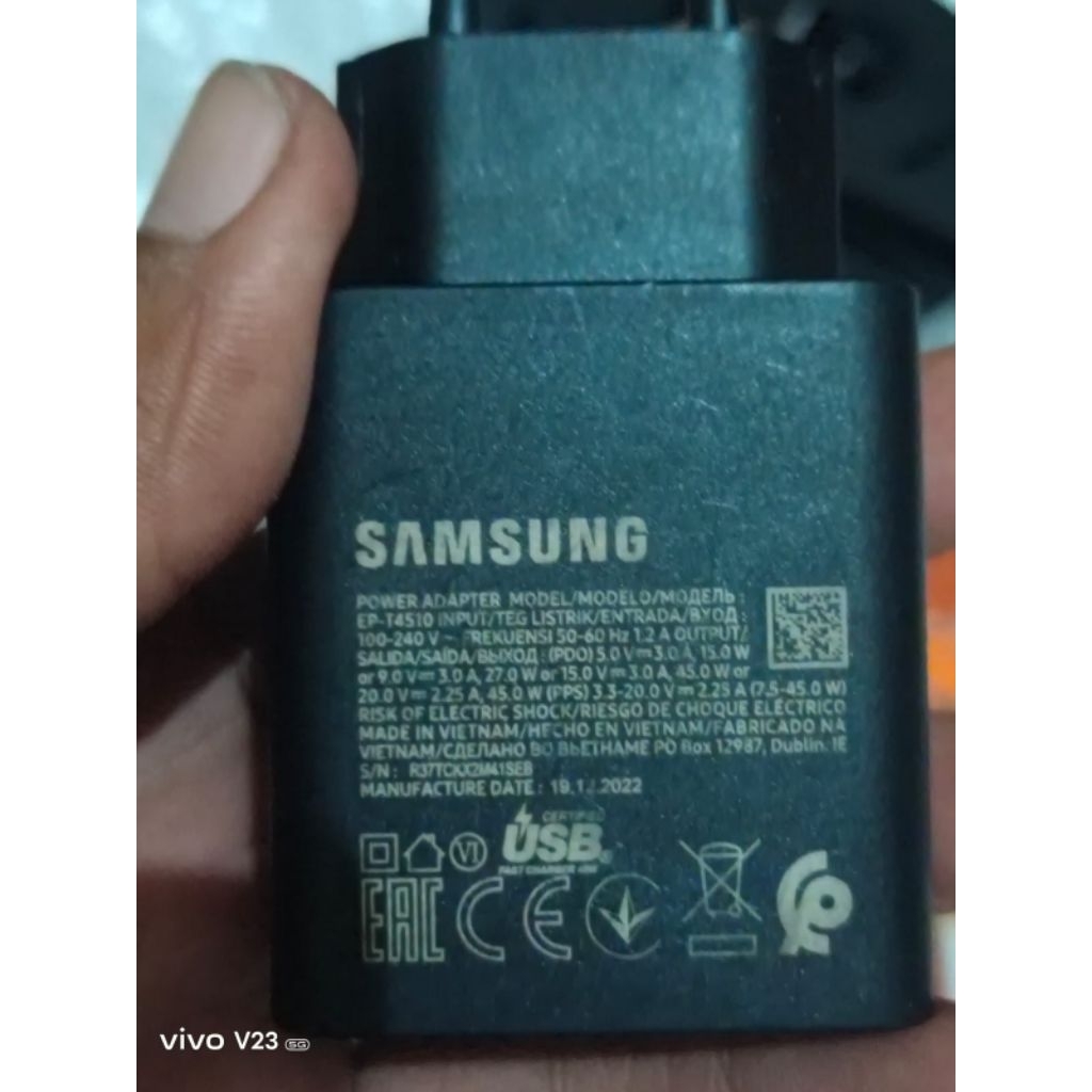 Charger Samsung 45w