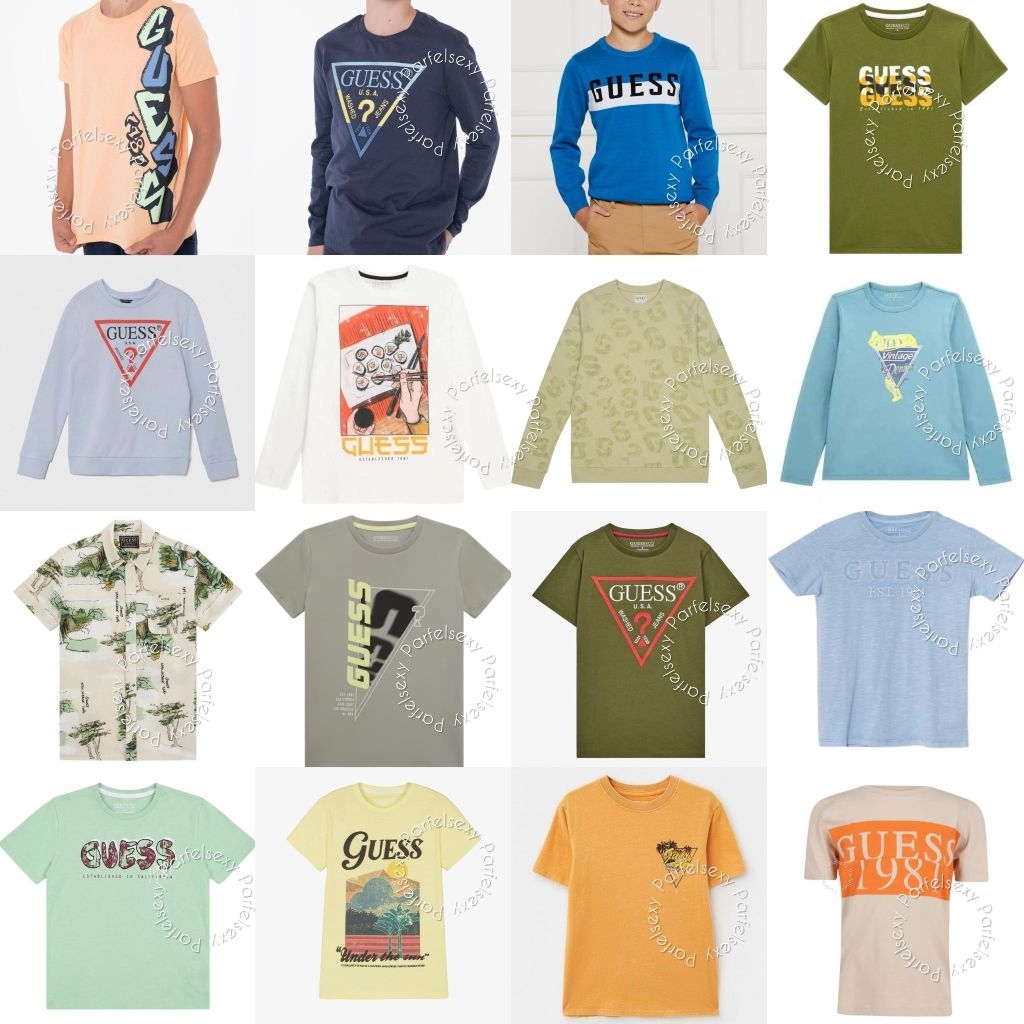 BIG SALE GUESS T-SHIRT KAOS LENGAN PANJANG KAOS LENGAN PENDEK SWEATSHIRT SWEATER ANAK TANGGUNG REMAJ
