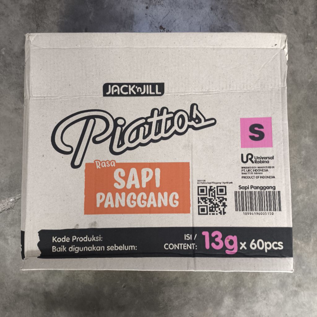 1Dus Piattos isi 6Renceng (60pcs)