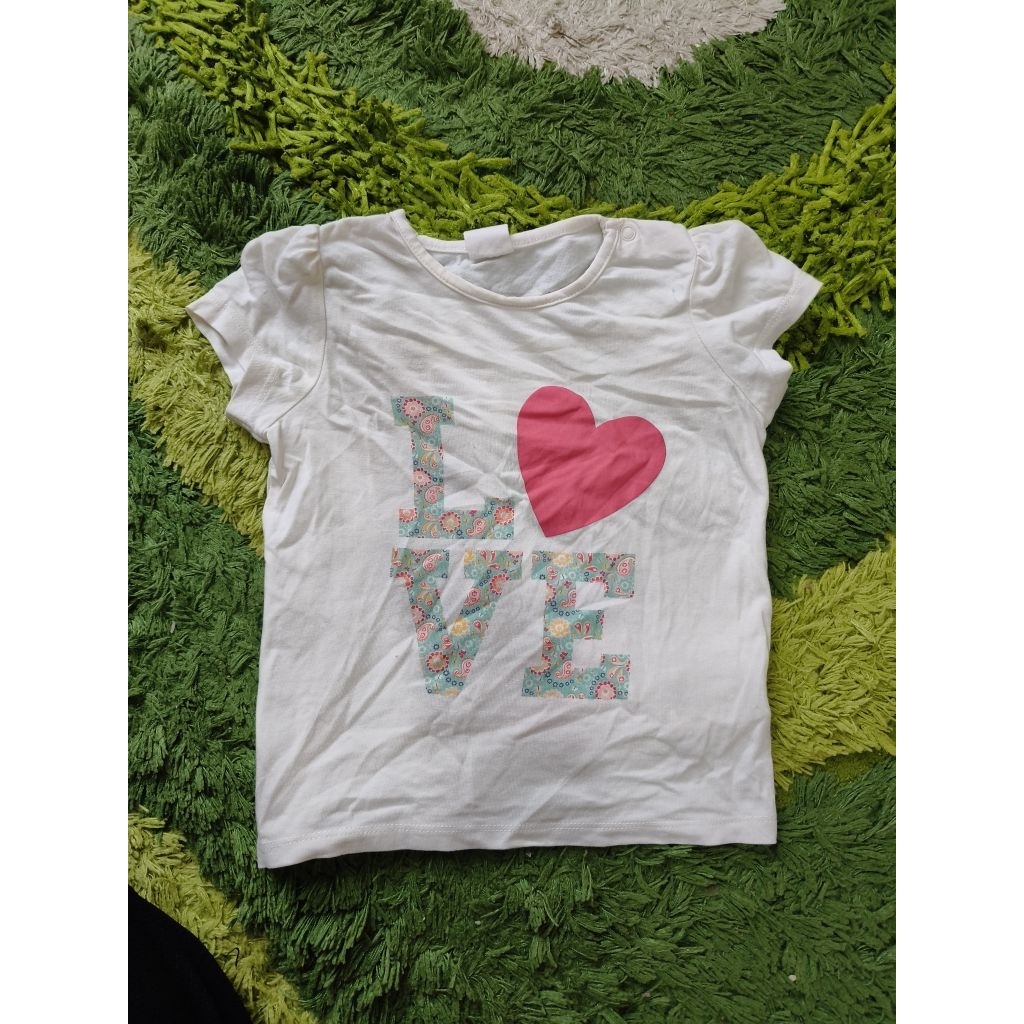 Minus Murah - Atasan Kaos anak cewe 2-3 tahun size 80 merk H&M