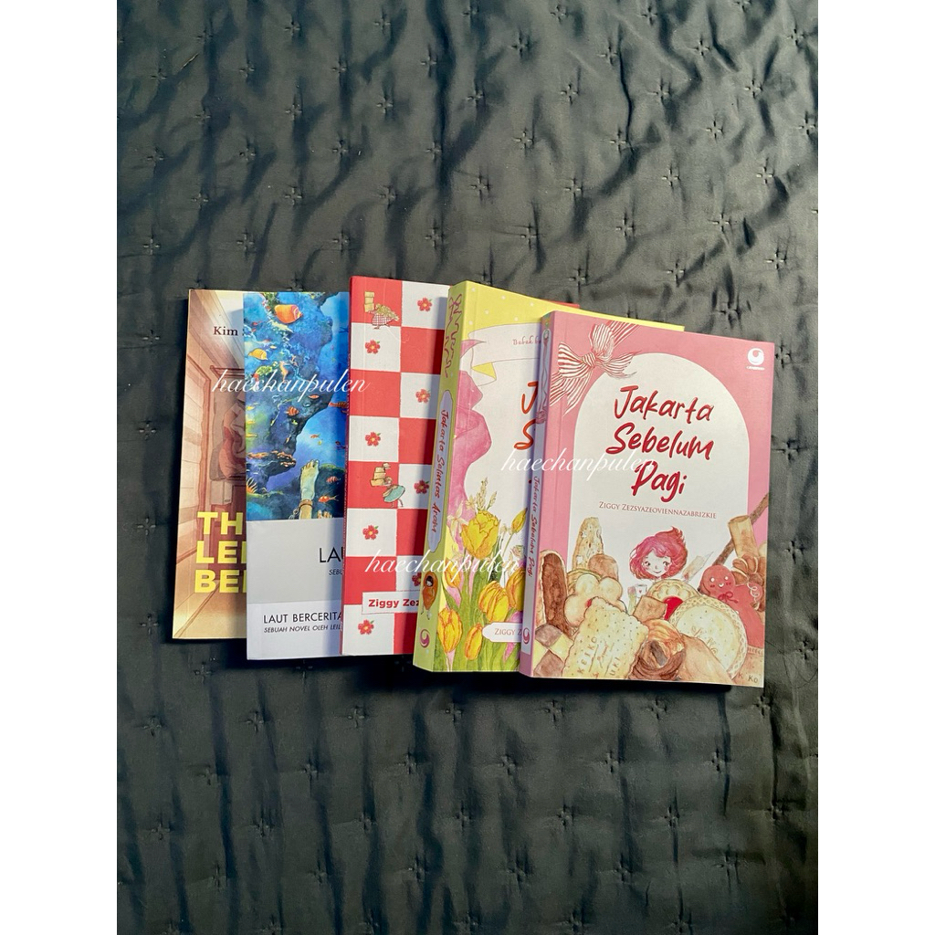 [Baca desk] novel preloved laut bercerita, jakarta sebelum pagi, jakarta selintas aram, kapan nanti,