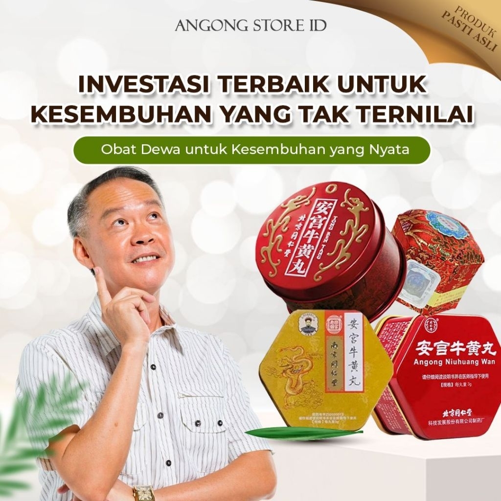 Angong Niuhuang Wan Angkung Original Asli 100% Obat Stroke & saraf