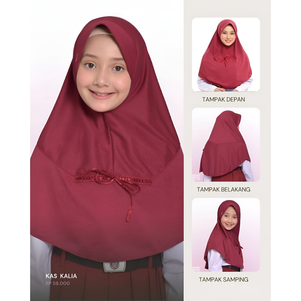 Kerudung KALIA Rabbani Bergo Sekolah RABBANI ORI