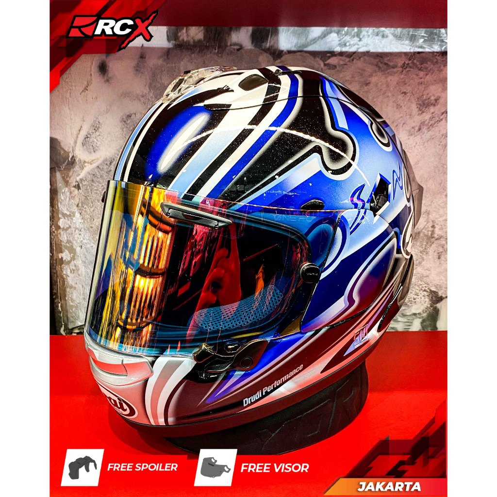 Helm Arai RX-7X Nakano Shuriken Silver Original Second 2nd Bekas RCX
