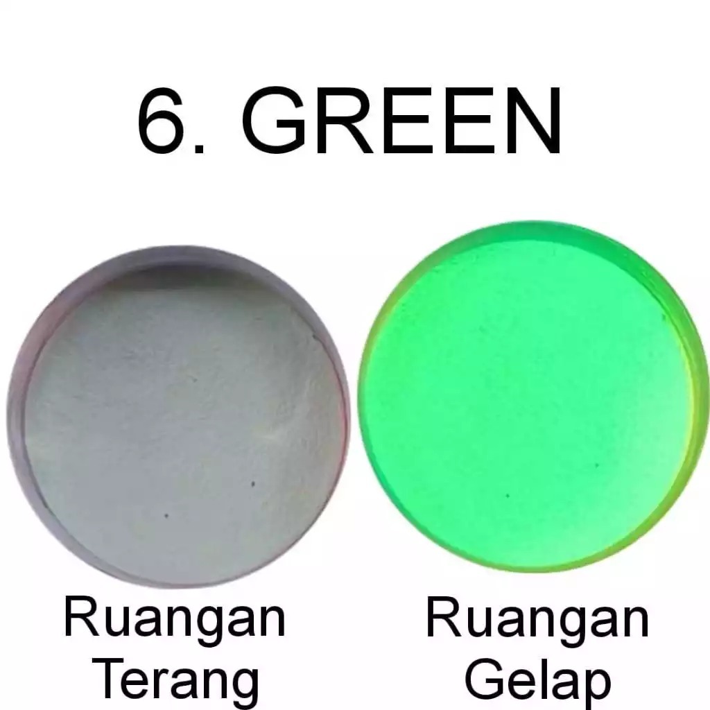 BUBUK FOSFOR GLOW IN THE DARK GREEN STRONTIUM 1KG