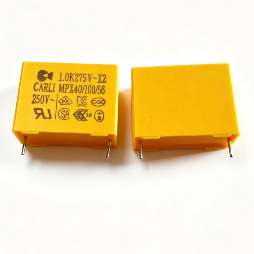 KAPASITOR CAPASITOR MKP 104 275 VOLT 1.0K275V CARLI